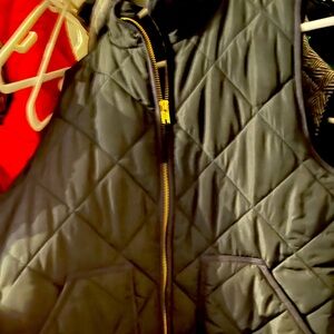 EUC J Crew Mercantile Black Puffer Vest Medium
